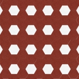 Terrazzo Sechseck weiss